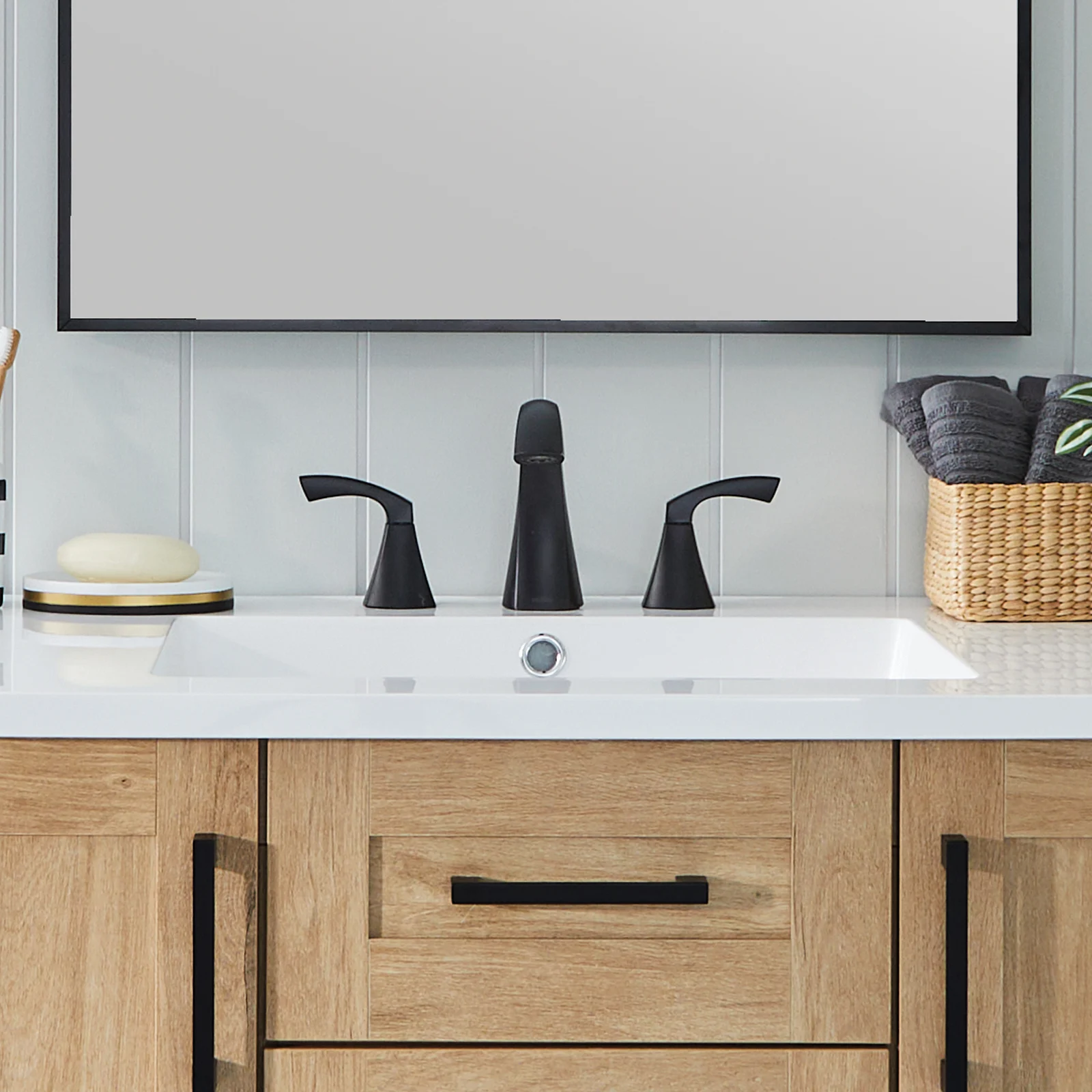 A widespread faucet