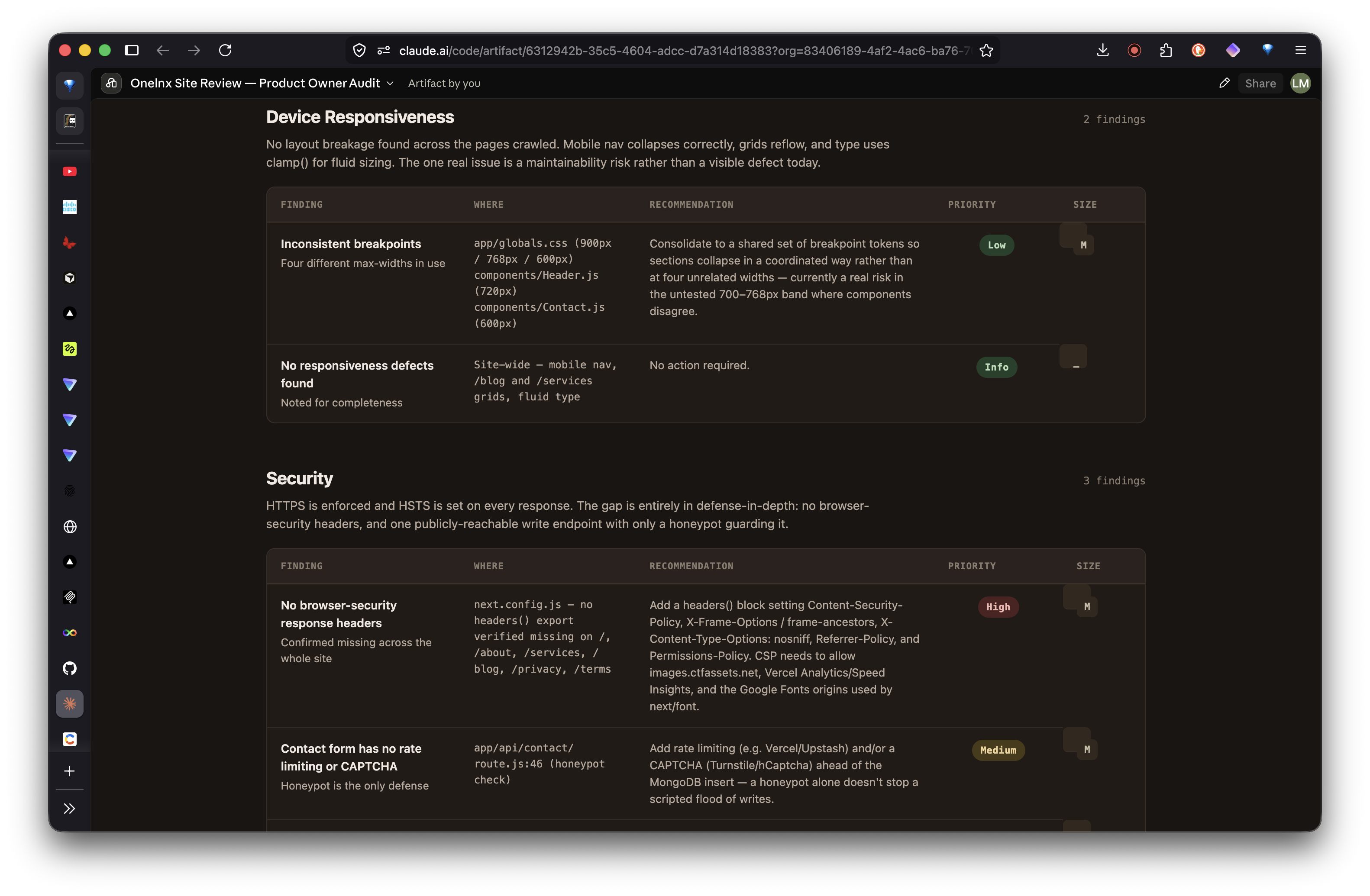 Claude Routine: Review recommendations