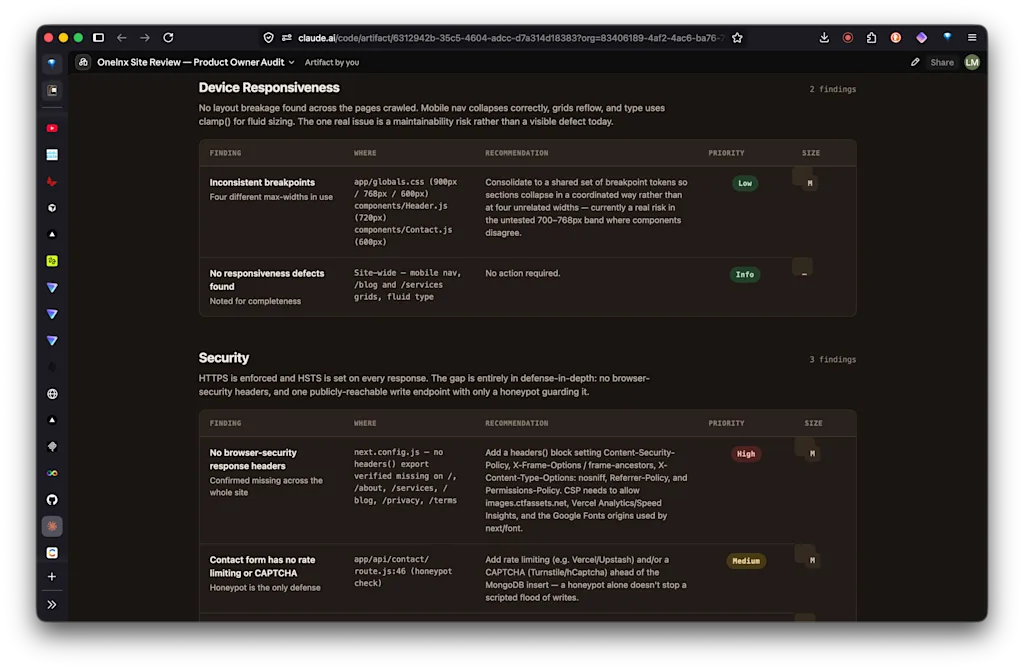 Claude Routine: Review recommendations