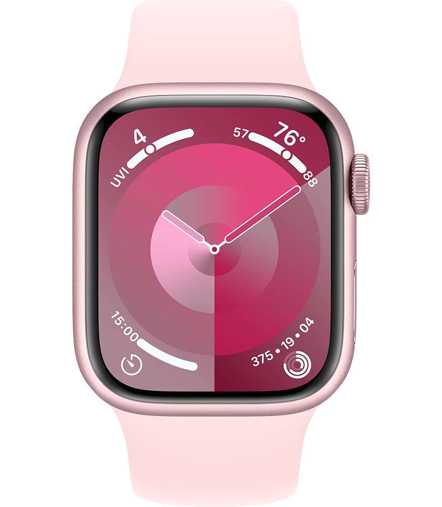 Apple Watch Series 9 41 mm pink sport band 2