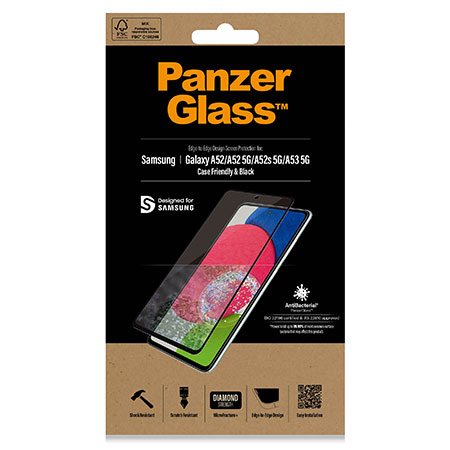 PanzerGlass Samsung Galaxy A52/A52 5G Case Friendly, Black AB 2