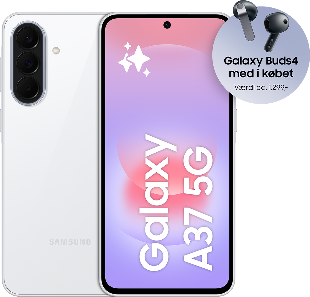 Samsung Galaxy A37 5G awesome white 1 bundle