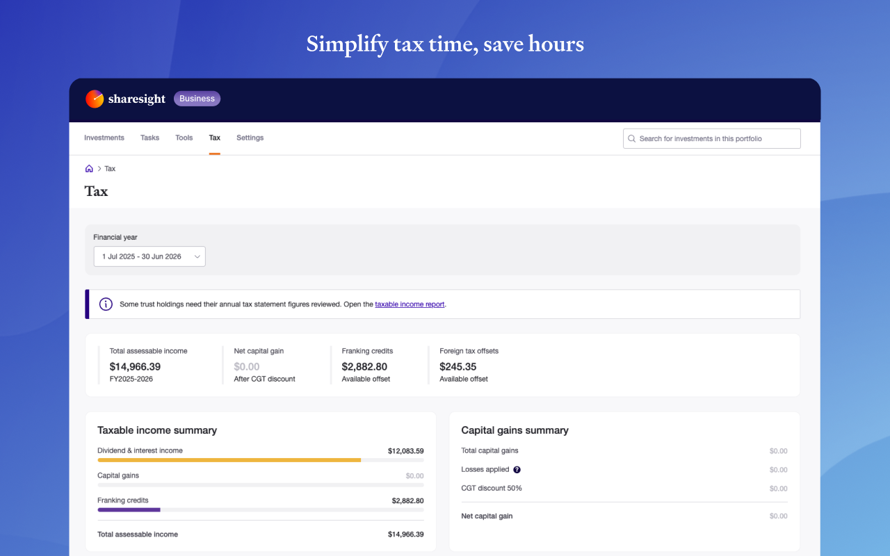 Screenshot 4 for app Sharesight