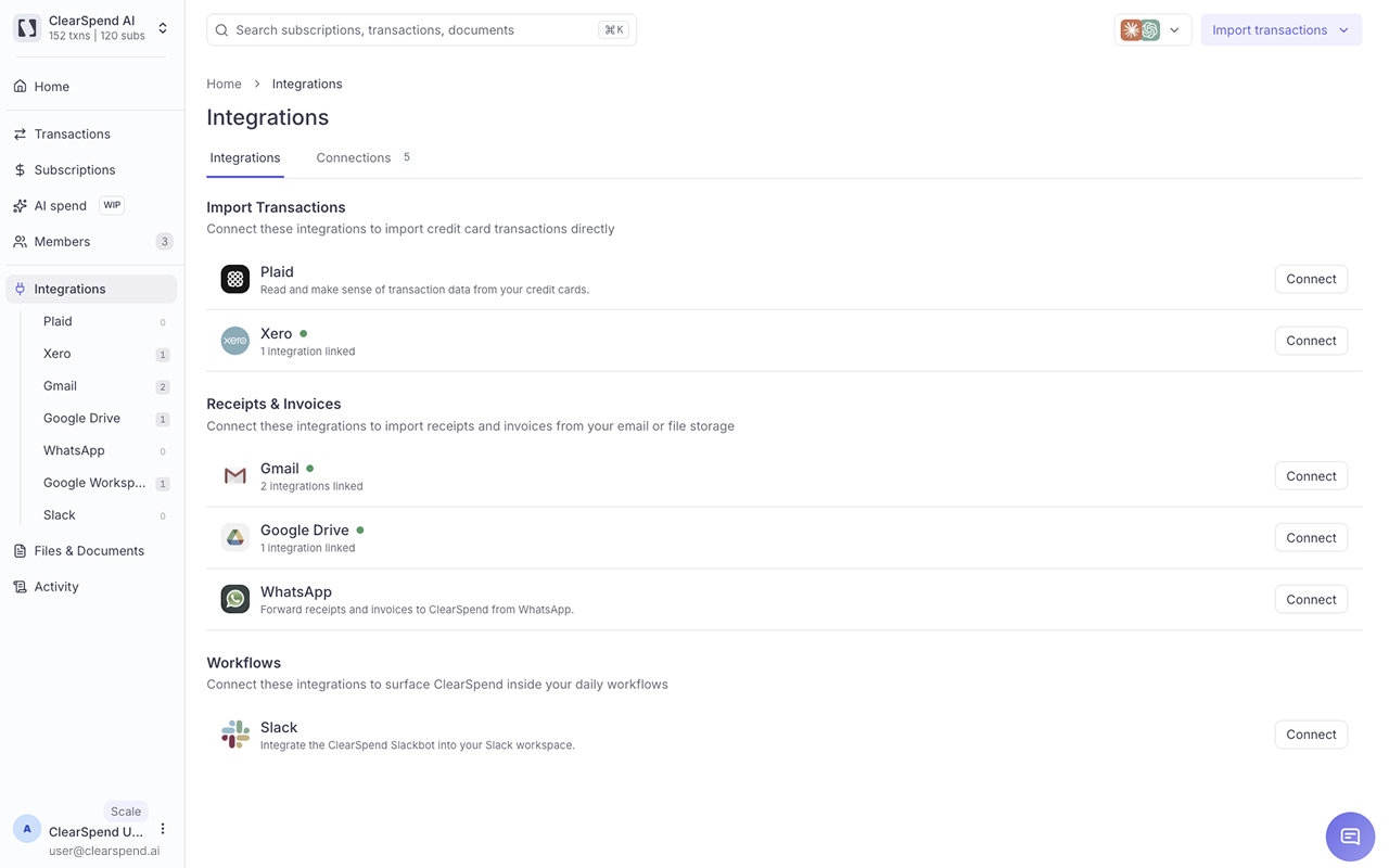 Screenshot 5 for app ClearSpend AI