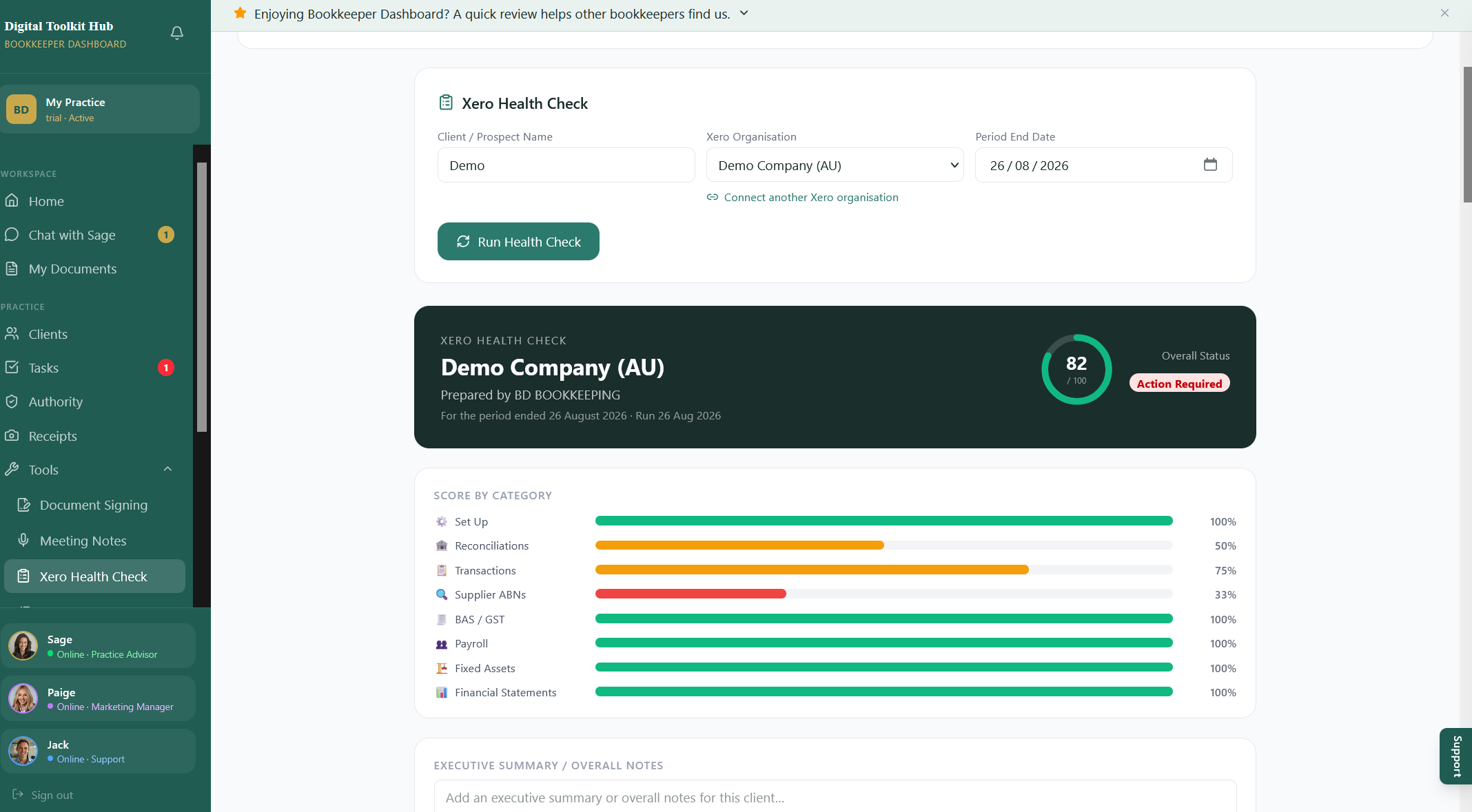 Screenshot 2 for app Bookkeeper Dashboard