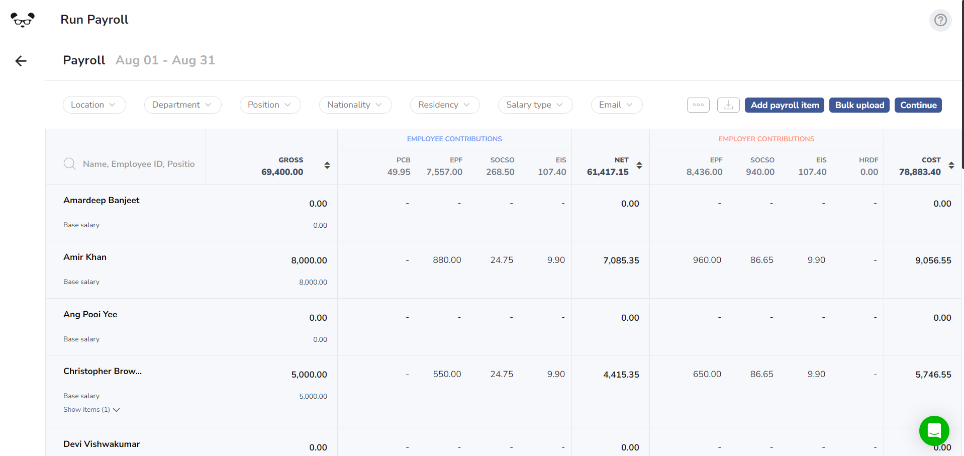 Screenshot 5 for app PayrollPanda Core