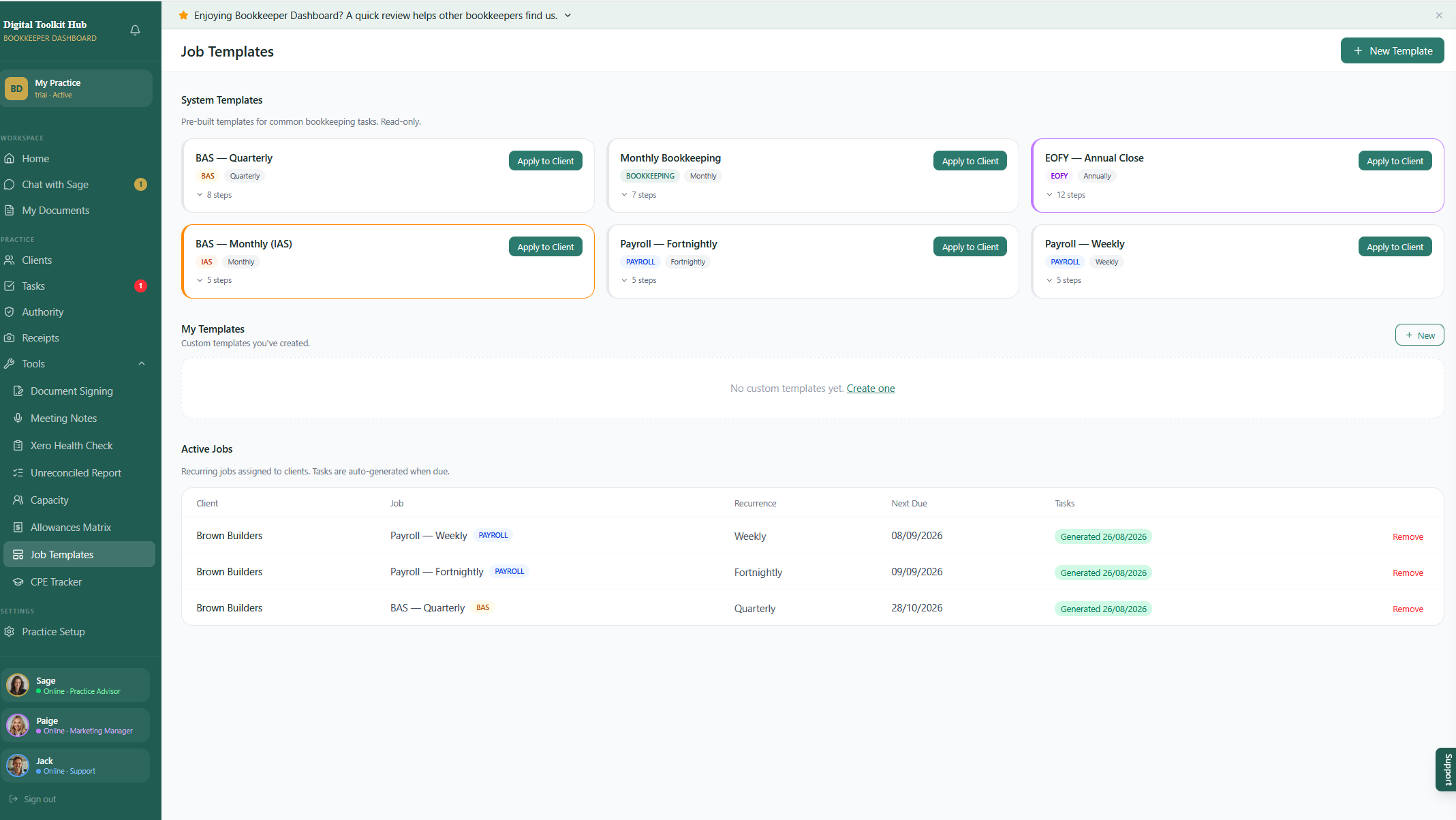 Screenshot 3 for app Bookkeeper Dashboard