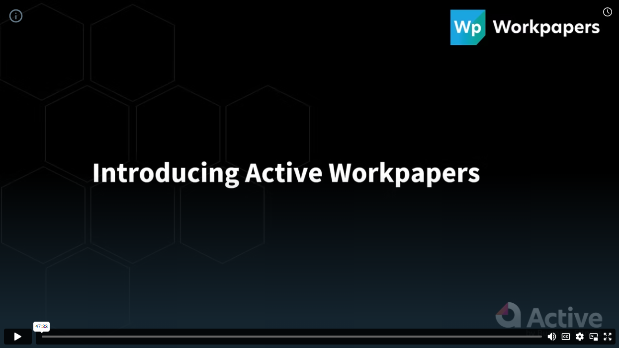 Active Workpapers