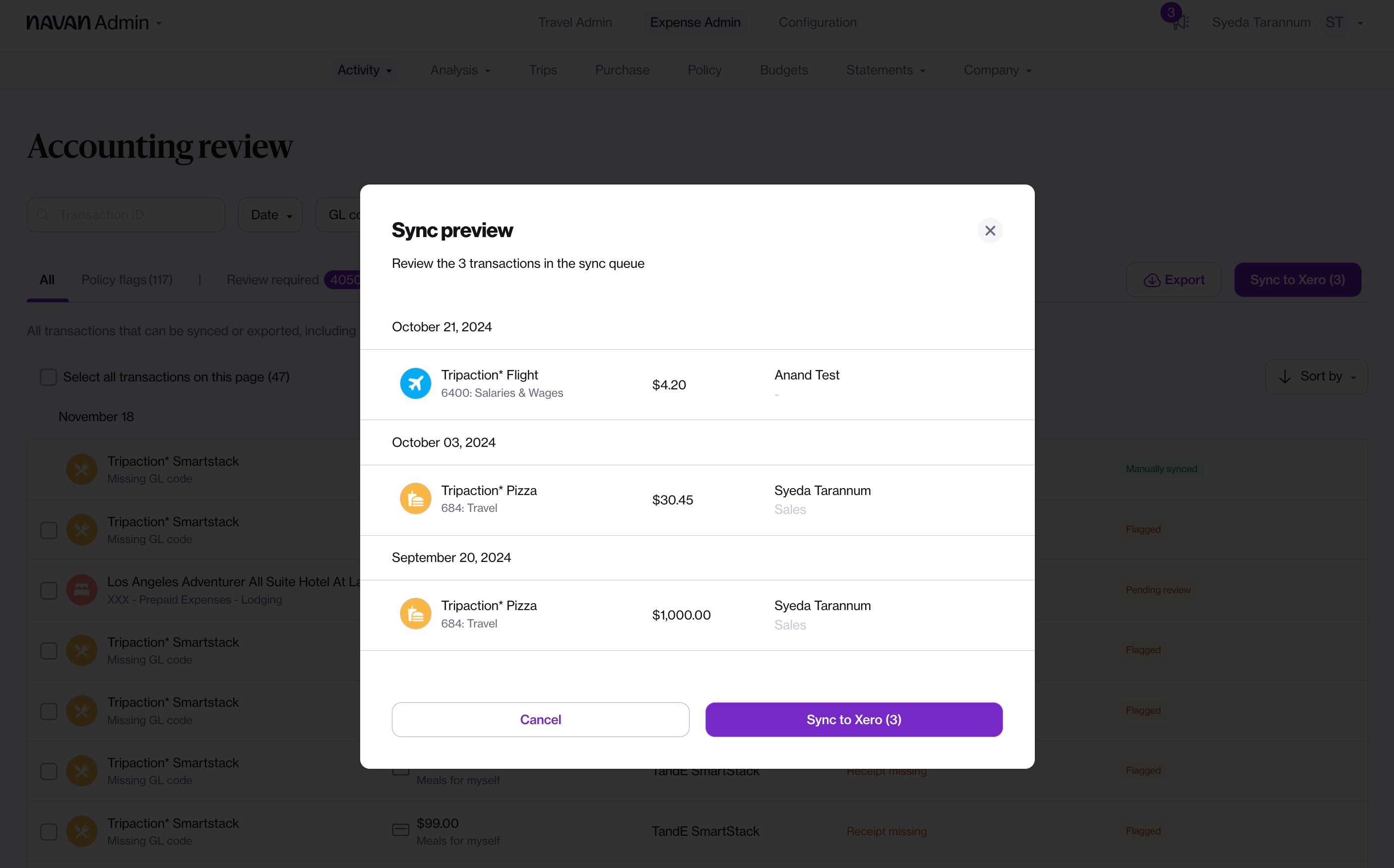 Screenshot 2 for app Navan Expense
