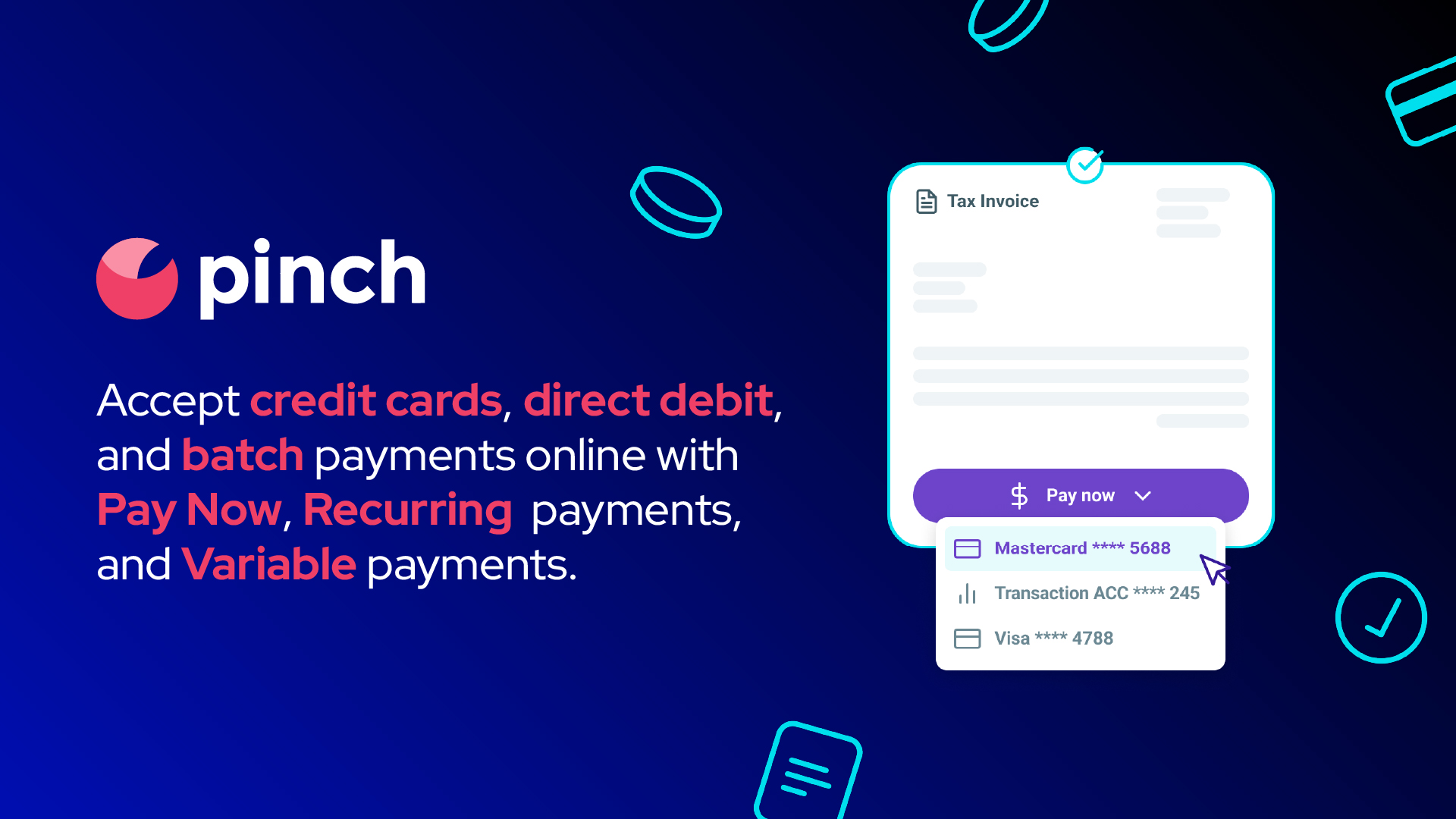 Screenshot 1 for app Pinch Payments