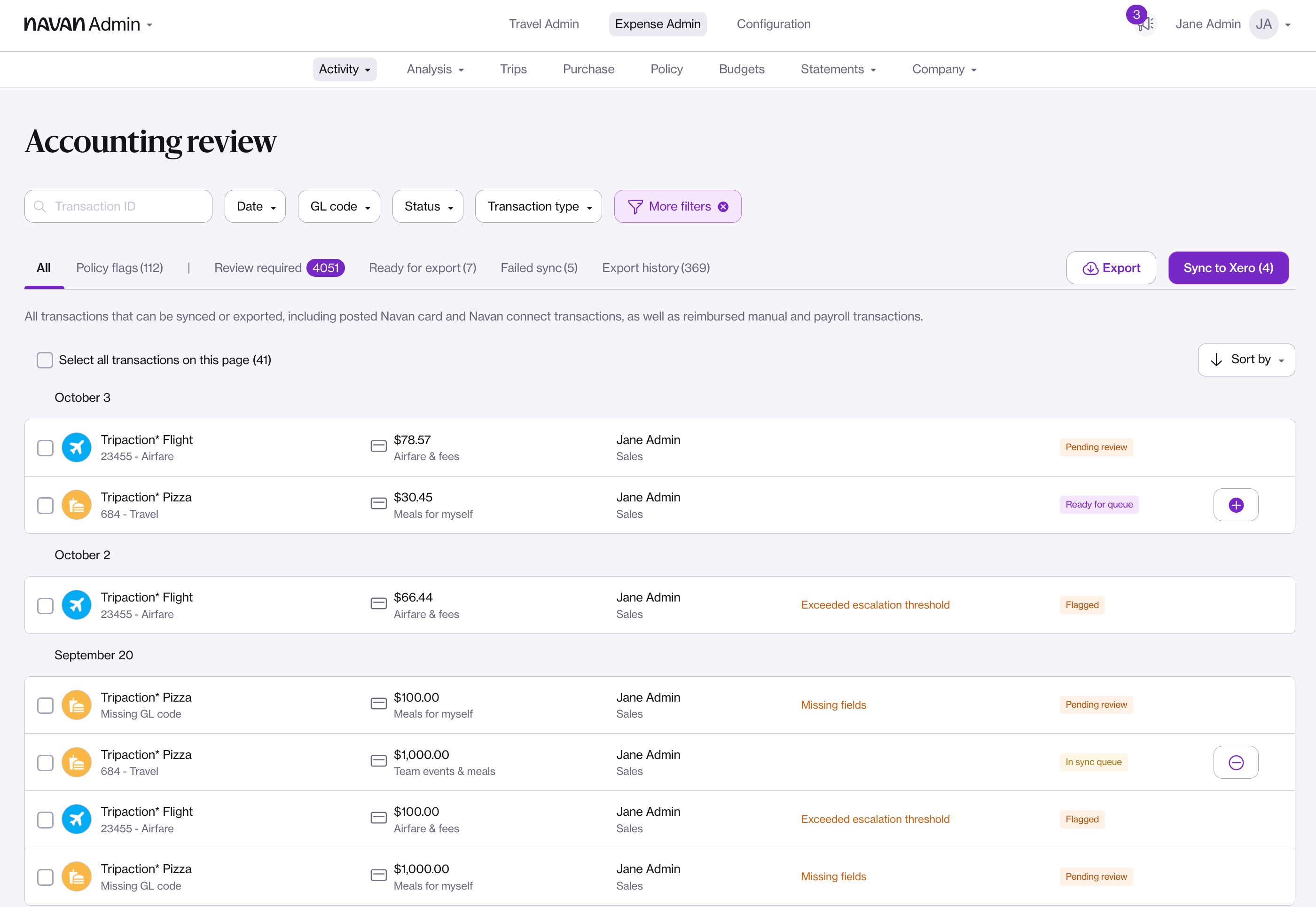 Screenshot 1 for app Navan Expense