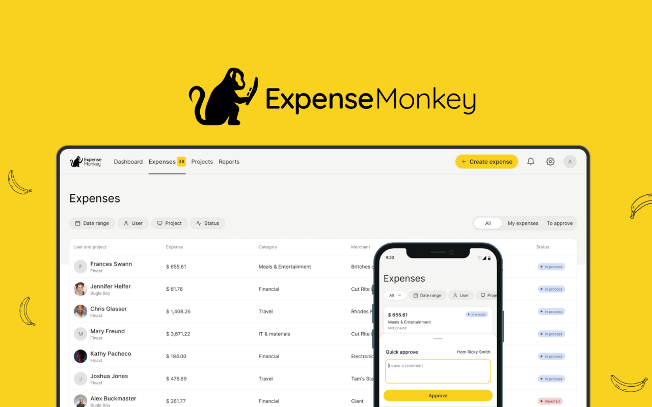 Screenshot 1 for app ExpenseMonkey