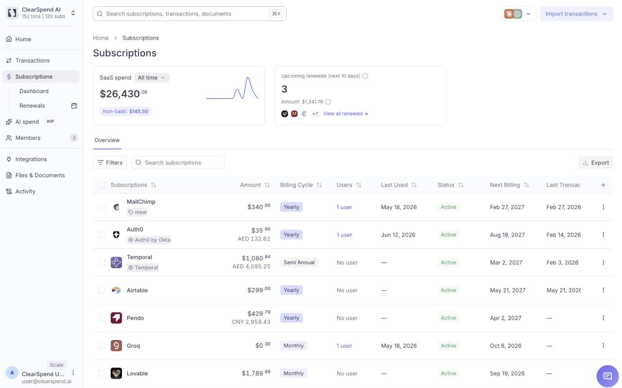 Screenshot 6 for app ClearSpend AI
