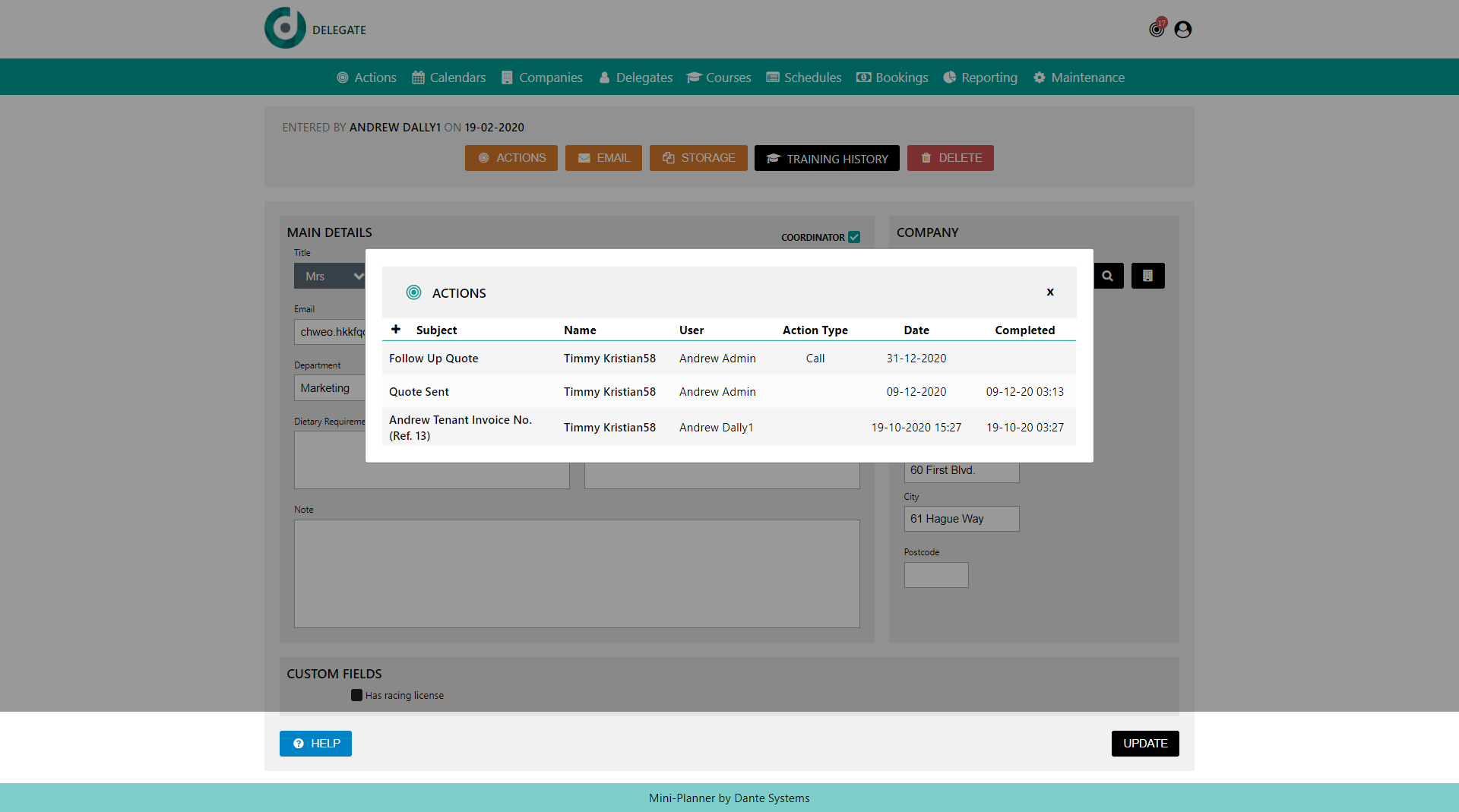 Screenshot 4 for app Dante - Training Management Software