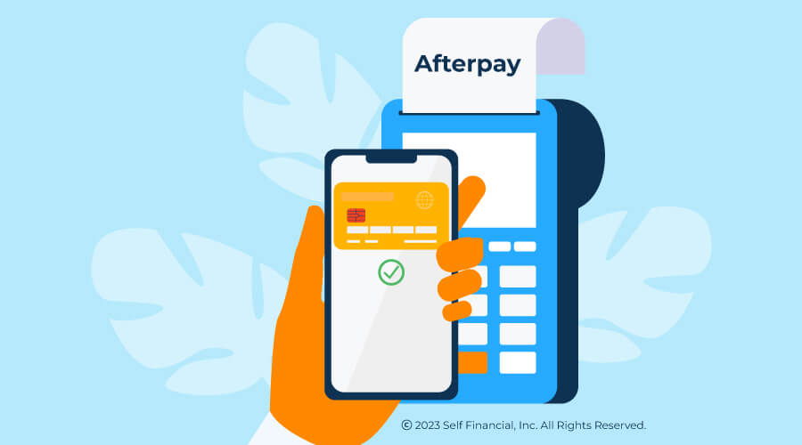 someone paying with afterpay