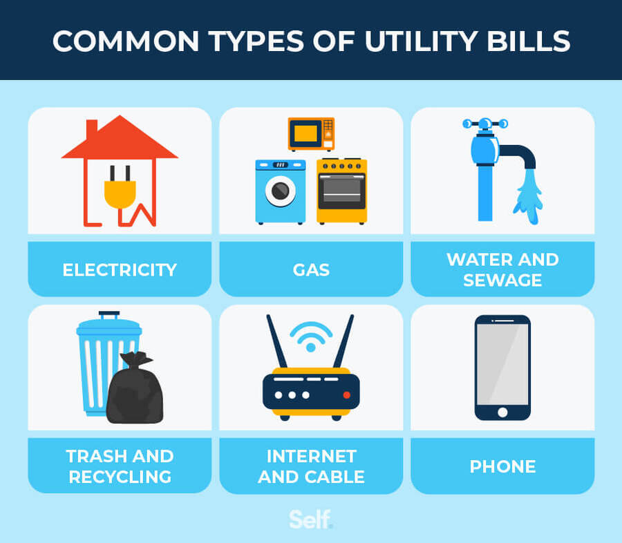 common types of utility bills