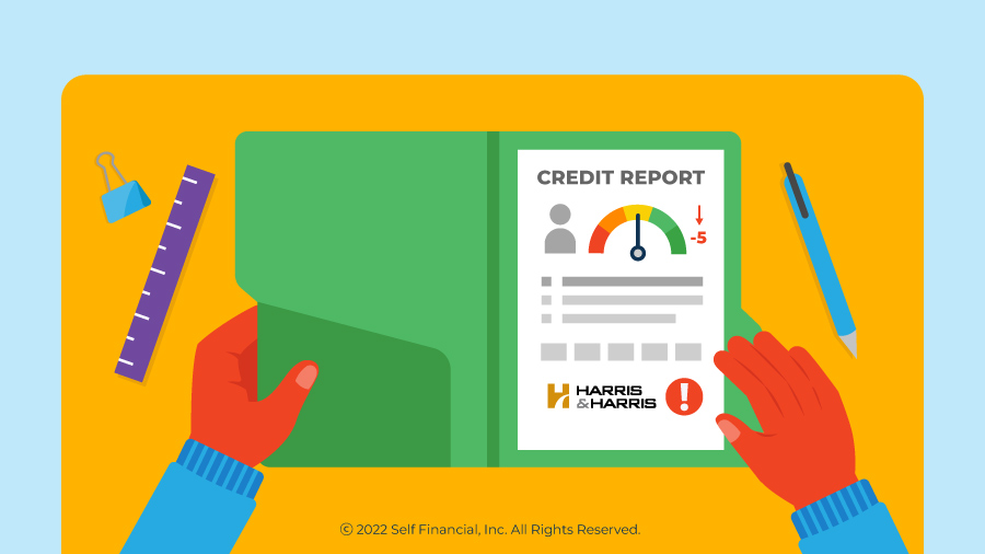 How to Remove Harris & Harris From Your Credit Report Header - 01