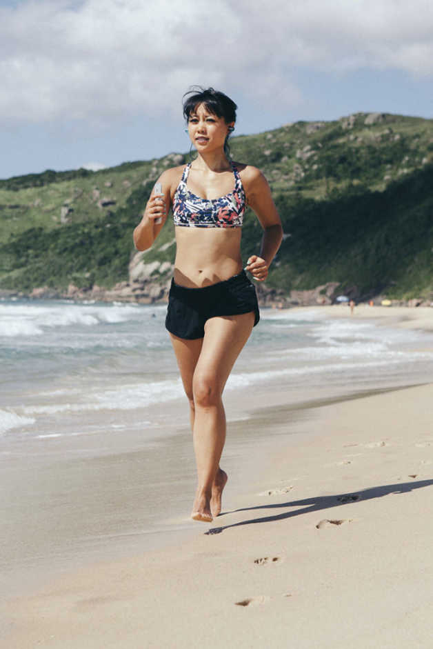 running beach outdoors girl marife