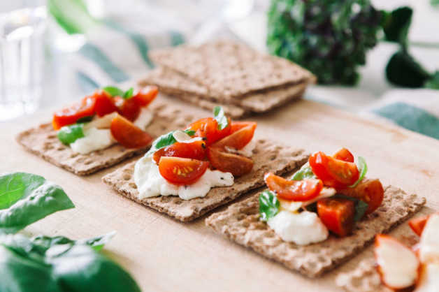 feta bruschetta with crackers recipe healthy