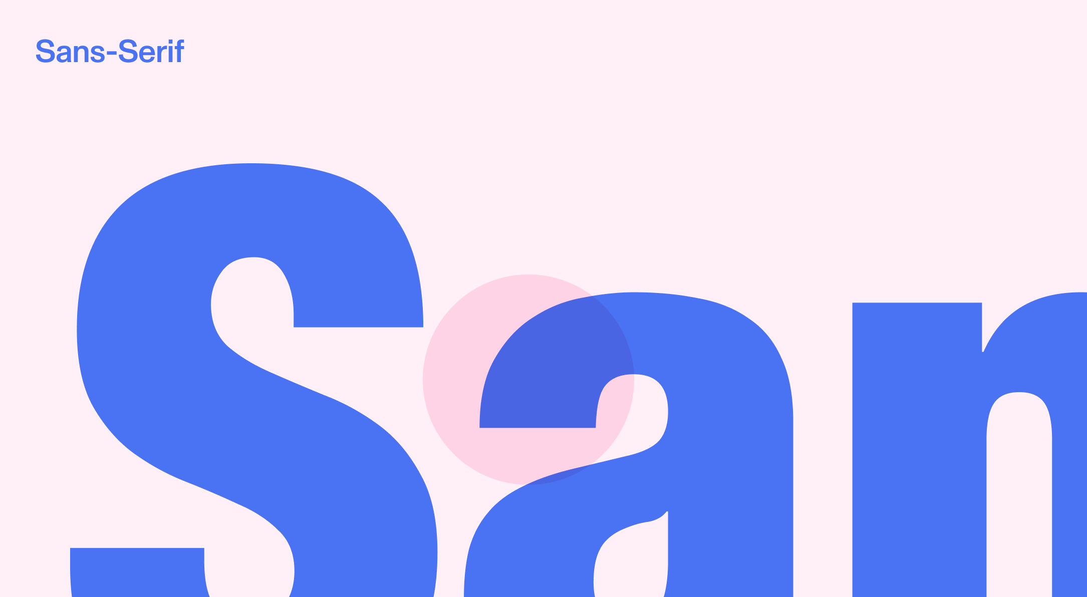 Sans-serif font