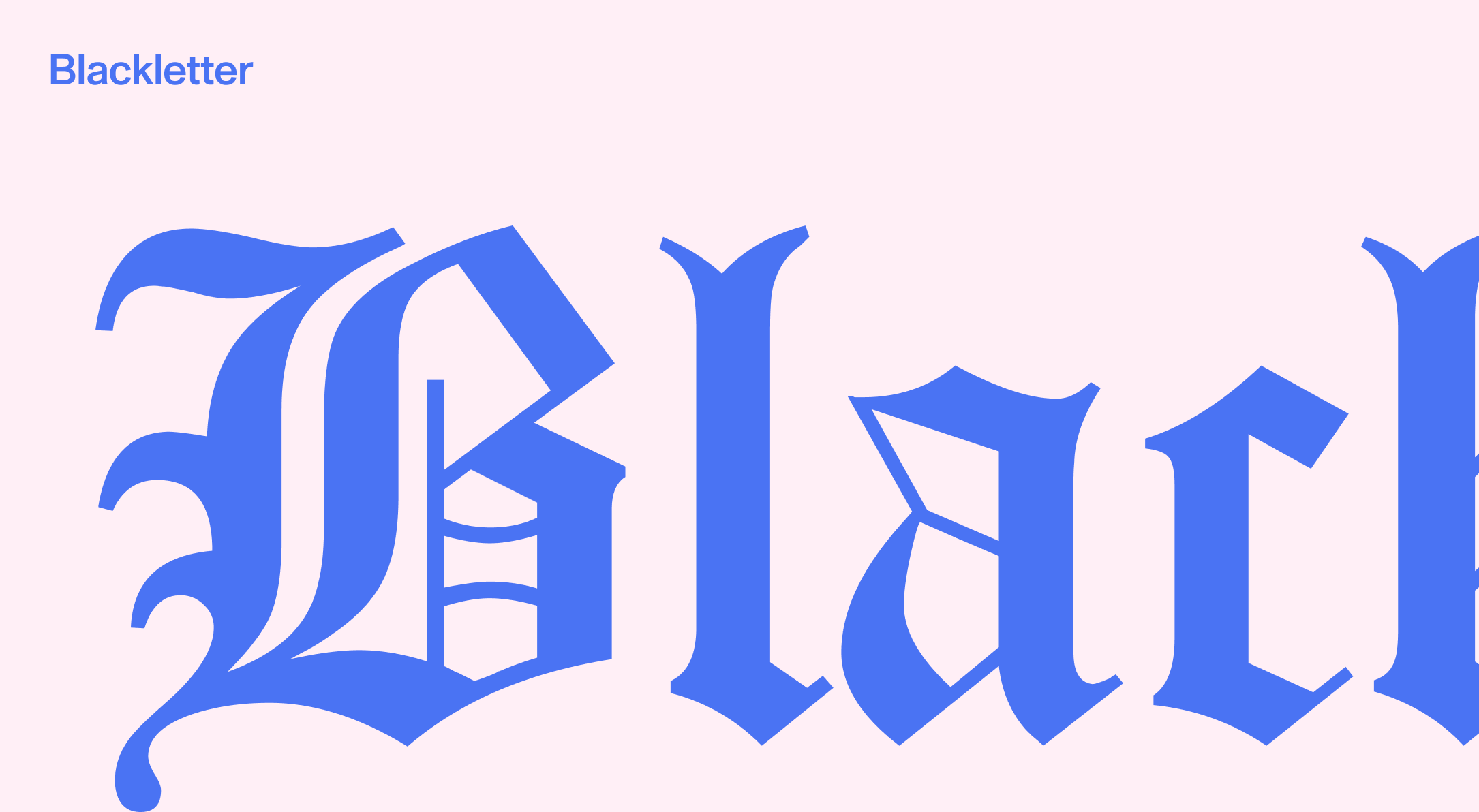 Blackletter font