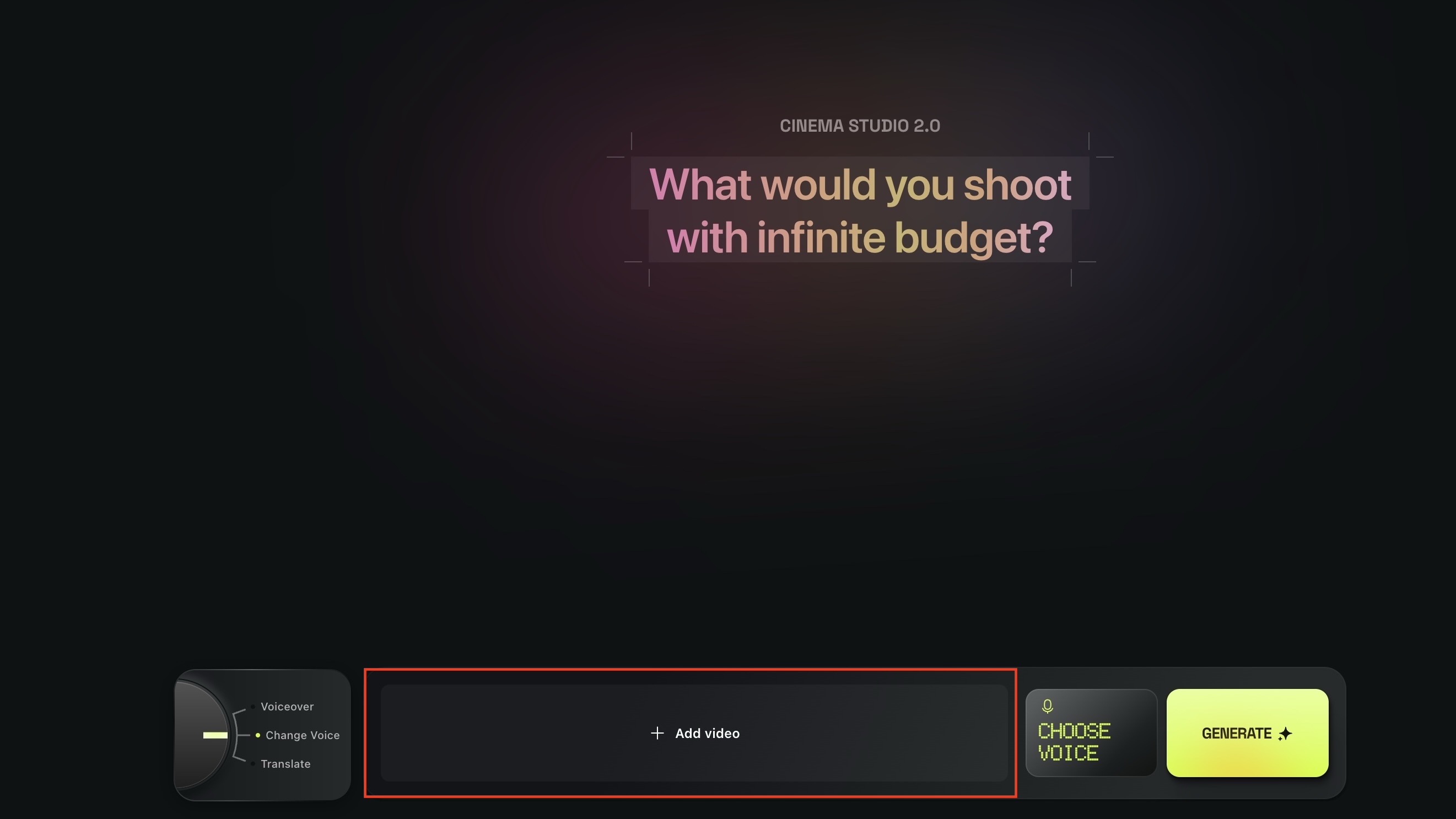 the image shows where a user can add video