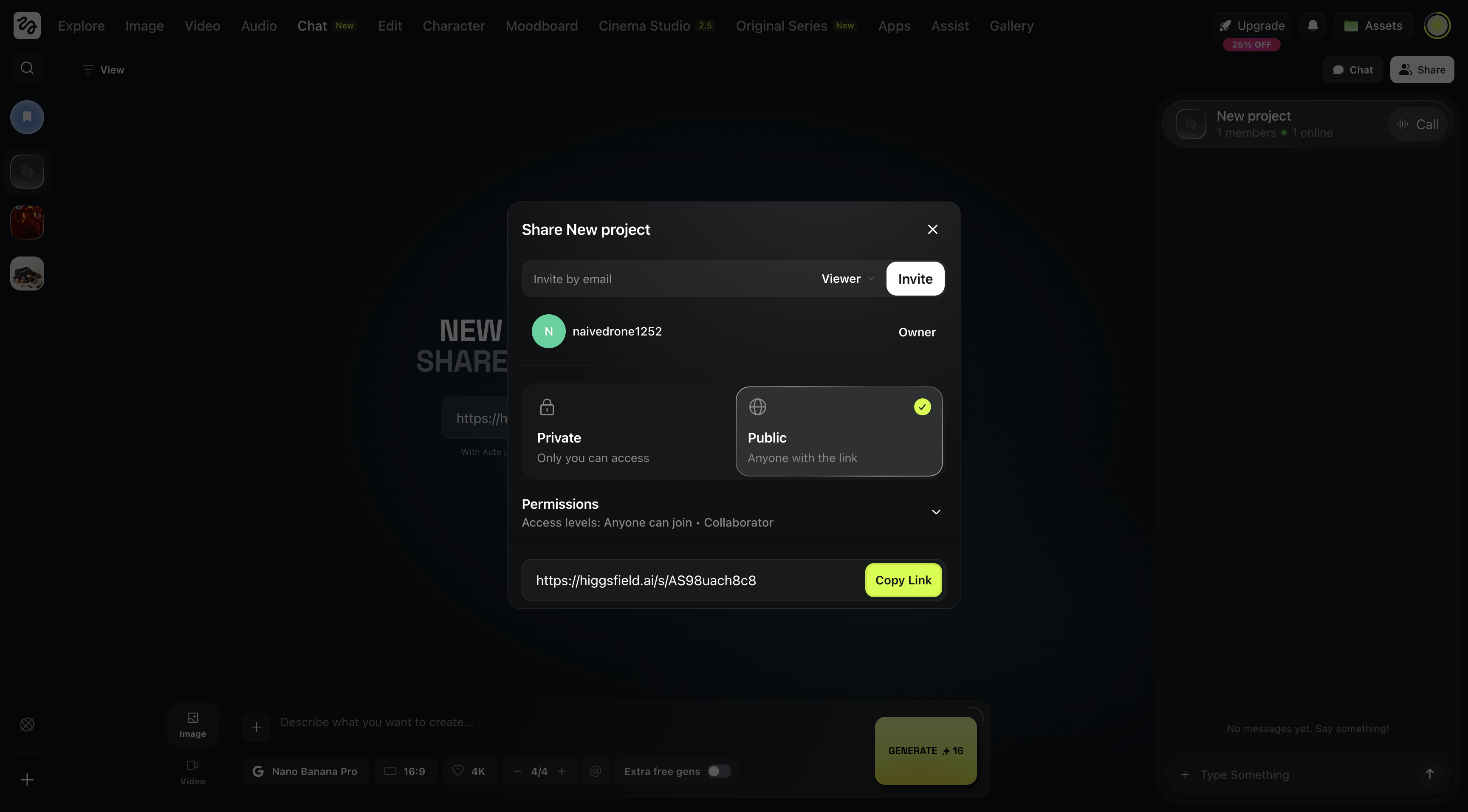 Higgsfield Chat image 1