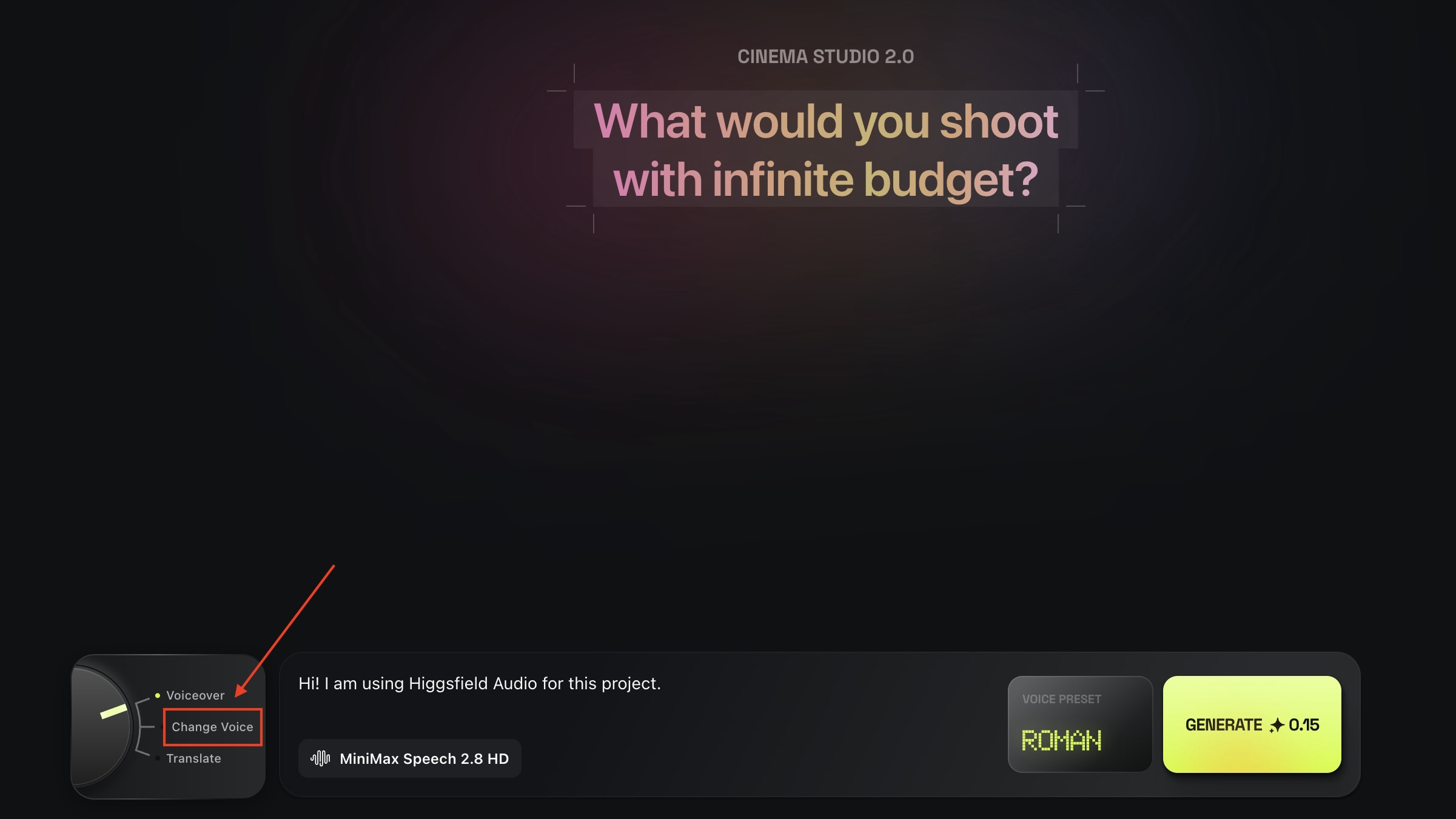 the image shows where a user can select