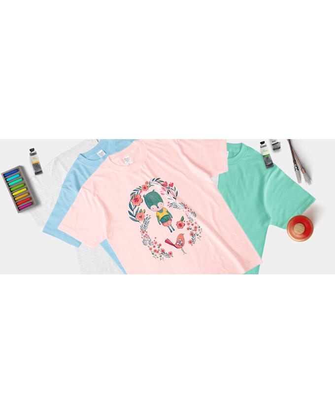 カラーTシャツ(淡色) サンプルイメージ 0
