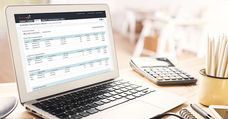 featured - Sharesight CGT Report AU