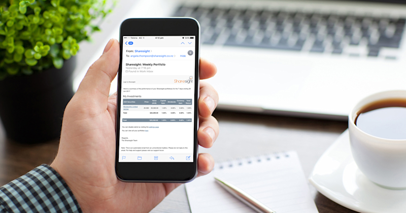 featured weekly-portfolio-email