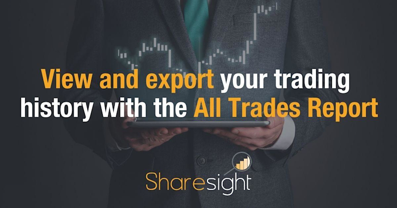 View and export trading history Sharesight All Trades Report 0