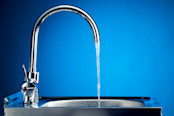 tap with flowing water