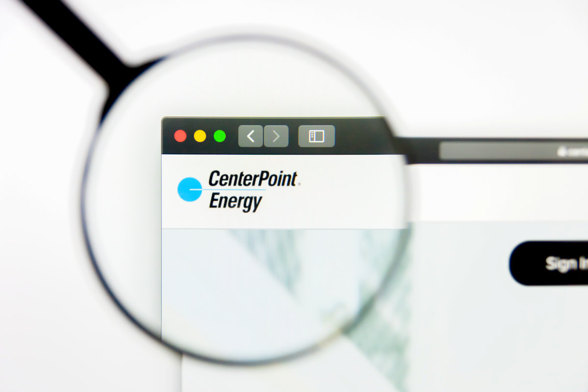 CenterPoint Energy website homepage
