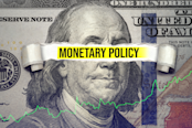 Torn bills revealing Monetary Policy words