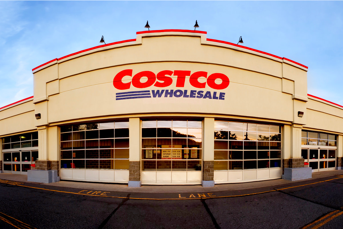 Panoramic view of Costco Wholesale store