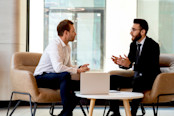 consultant advising client