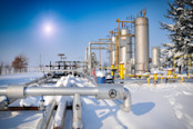 oil and gas industry in winter