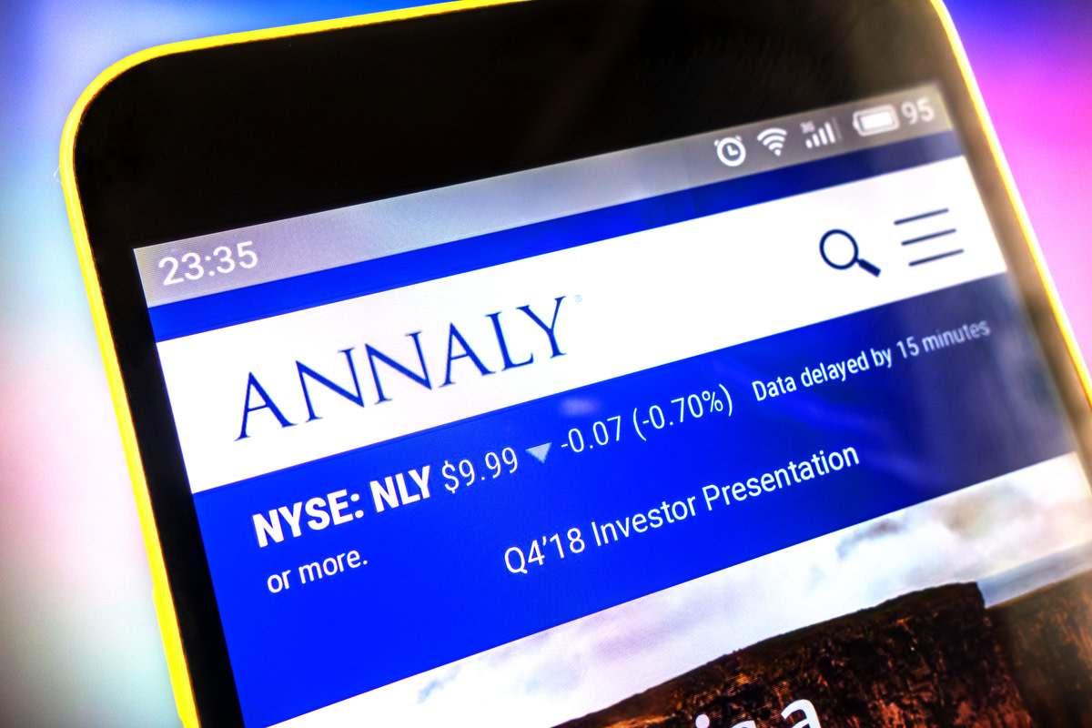 Illustrative Editorial of Annaly Capital Management website homepage