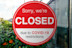 Shop, company, shopping centre closed due to COVID-19