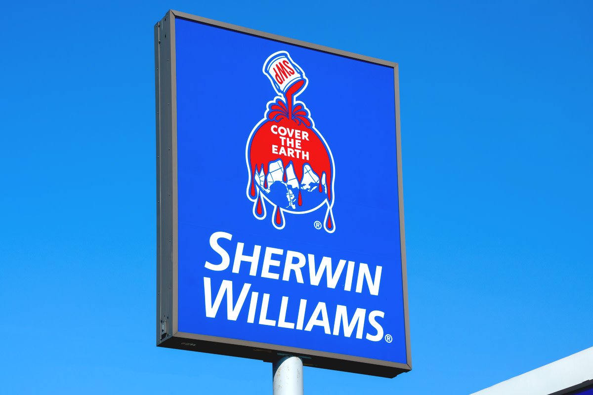 Sherwin-Williams paint store sign