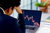 investor stressed about stock market movement