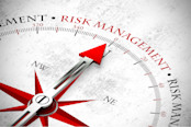 Arrow points to risk management