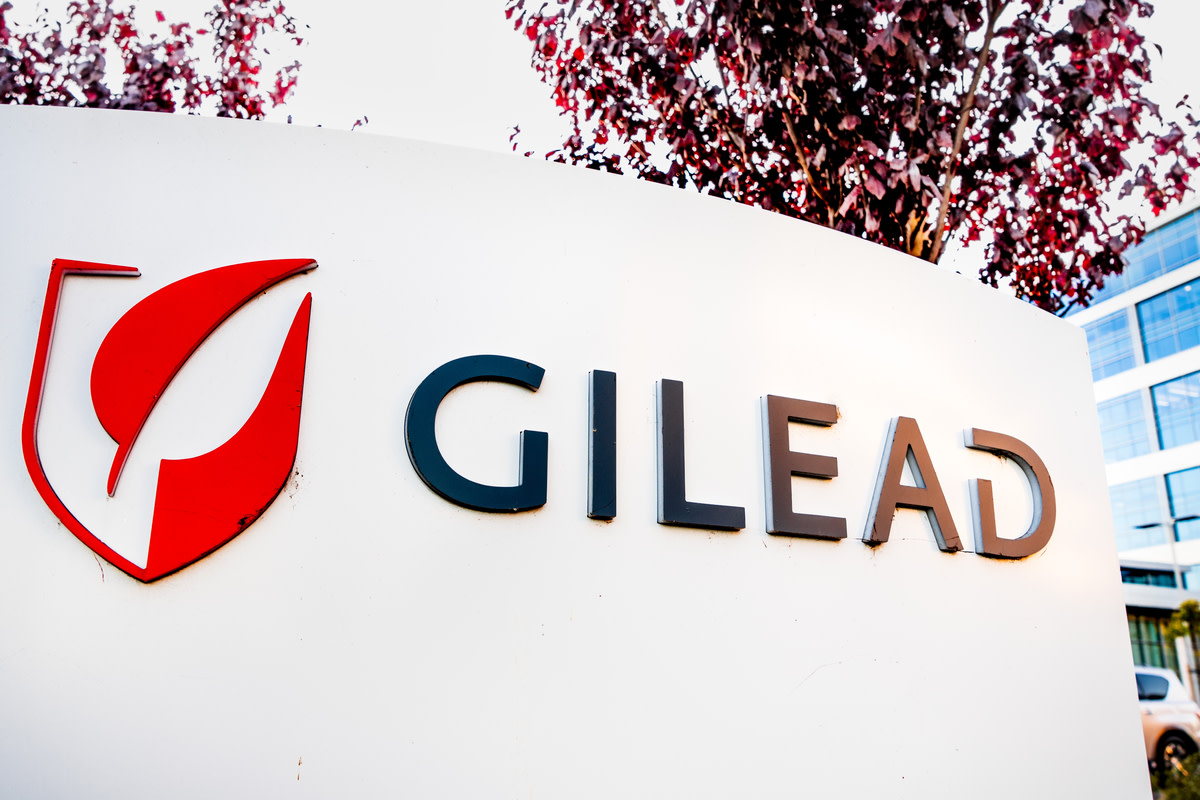 Gilead sign at their headquarters in Silicon Valley