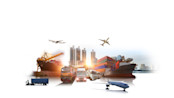 Business logistics concept