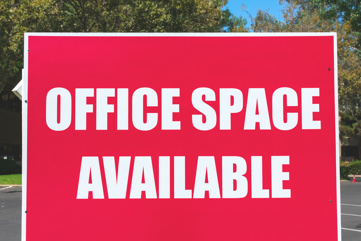 Office Space Available - large sign