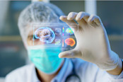 Futuristic medicine concept