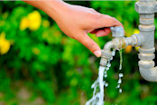 open faucet