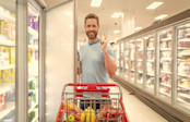 shopping in a supermarket