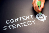 Handwriting of content strategy topic